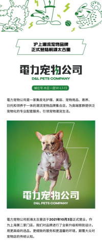 沪上潮流宠物品牌電力宠物公司 正式登陆前滩太古里